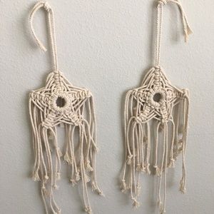 macrame snowflakes